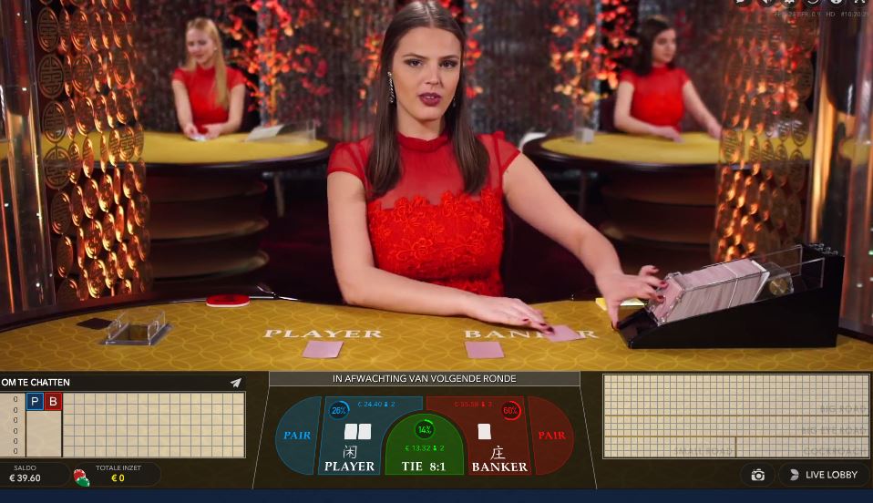 Baccarat spelen in landbased of online casino 
